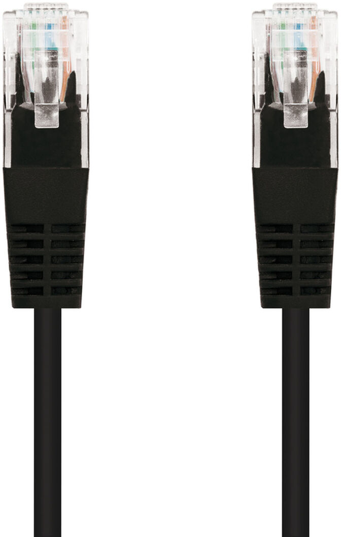 Cable de Red NanoCable RJ45 UTP CAT.5E AWG24 2 M Negro image number 1