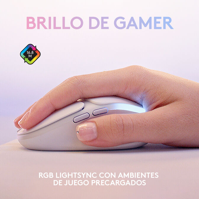 Rat&oacute;n Logitech G705 8200DPI Lightspeed Wireless Blanco image number 12