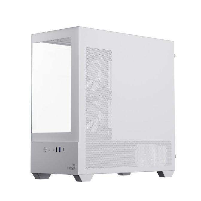 Caja Micro-ATX Aerocool P300D ARGB Vidro Temperado Blanco image number 1