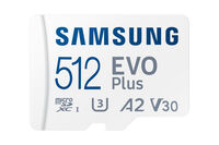 Tarjeta de Memoria Samsung EVO Plus MicroSDXC UHS-I C10 U3 V30 512GB A2 + Adaptador SD