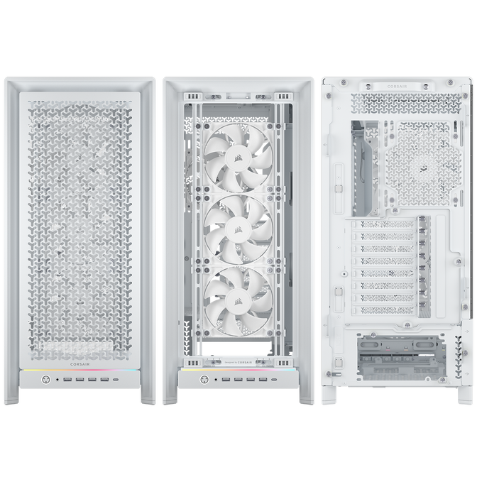 Torre E-ATX Corsair Frame 5000D RS Airflow Blanco Cristal Templado image number 7