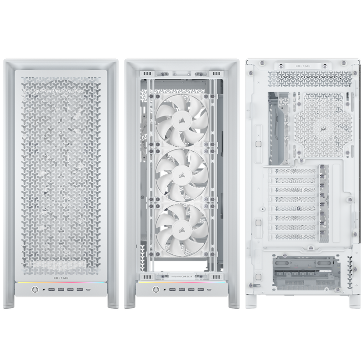 Torre E-ATX Corsair Frame 5000D RS Airflow Blanco Cristal Templado image number 7