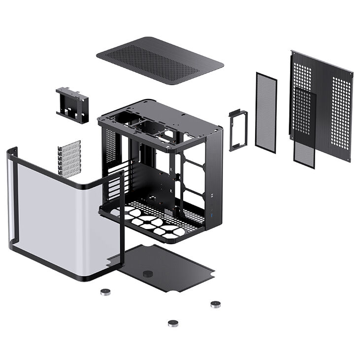 Caja ATX Jonsbo TK-2 2.0 Vidrio Templado Negro image number 7