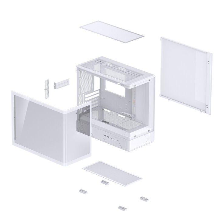 Caja Micro-ATX Jonsbo D200 Vidrio Templado Blanco image number 19