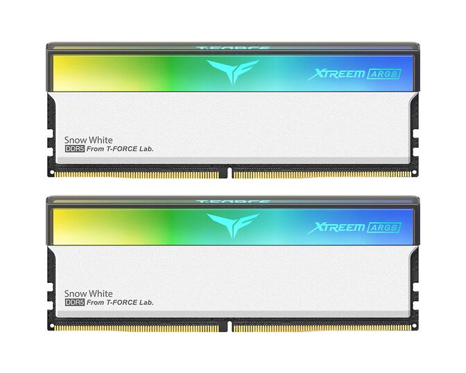 Team Group Kit 32GB (2 x 16GB) DDR5 6400MHz Xtreem ARGB Blanco CL32 image number 0