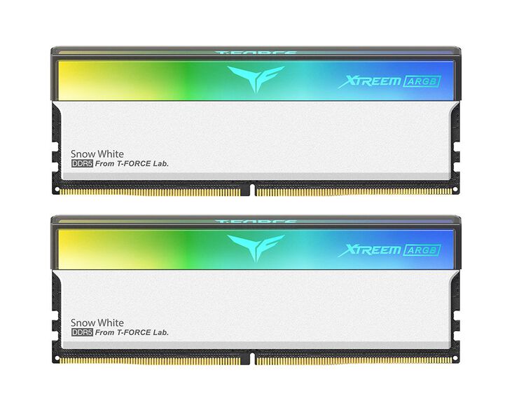 Team Group Kit 32GB (2 x 16GB) DDR5 6400MHz Xtreem ARGB Blanco CL32 image number 0