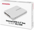 Caja Interno AXAGON RSS-M2SD SATA 2.5" para NGFF M.2 SSD, Aluminio Silver image number null