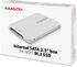 Caja Interno AXAGON RSS-M2SD SATA 2.5" para NGFF M.2 SSD, Aluminio Silver image number null