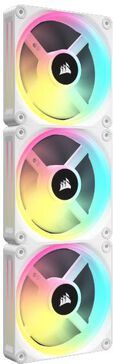 Ventilador Corsair iCUE Link QX120 RGB PWM Blanco 120mm (Pack 3) image number null