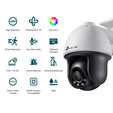 C&aacute;mara de Vigilancia TP-Link VIGI C540 4mm 4MP Full-Color PoE Pan/Tilt QHD 1440p IP66 image number null