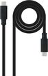 Cable USB 3.2 Gen2x2 Nanocable 20Gbps 5A/100W 4K/60HZ USB-C M/M 3 M Negro image number null