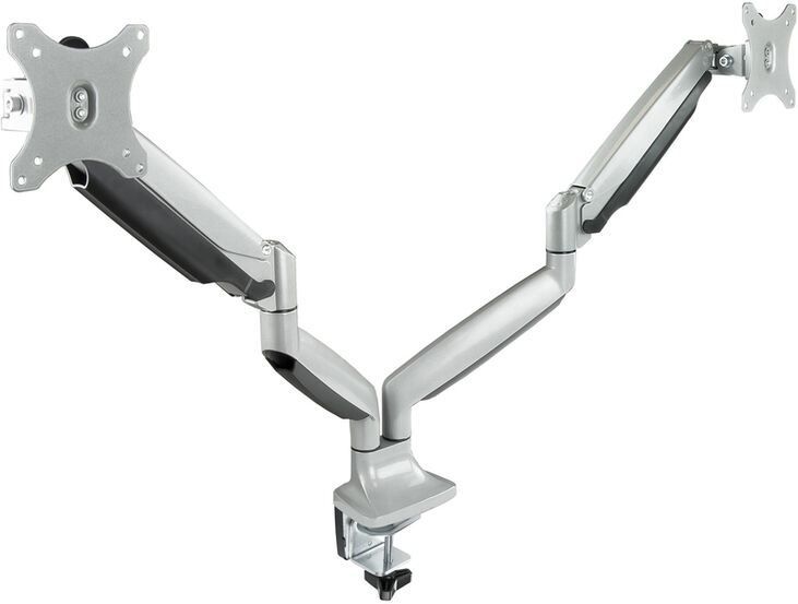 Soporte de Mesa Tooq Doble Tilt e GiRatónrio 13" a 32" Max. 9kg/Monitor Gris image number 2