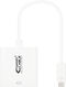 Adaptador NanoCable USB-C M para DVI-D F 15 CM Blanco