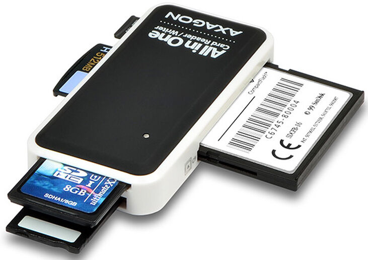 Lector de tarjetas AXAGON CRE-X1 External Mini Card Reader 5-slot ALL-IN-ONE image number 2