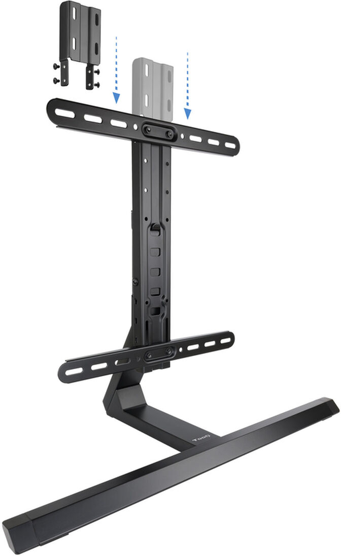 Soporte de Mesa Tooq 32" a 65" Max. 40kg Aluminio Negro image number 1