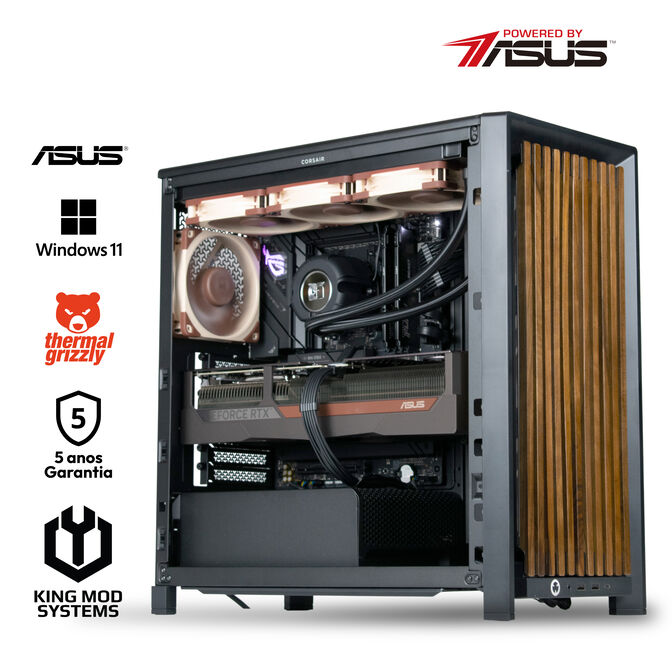 Ordenador King Mod Gamer-PC Noctua Edition Ryzen 7 9850X3D 64GB DDR5 2TB RTX 5080 WiFi W11 Bonus