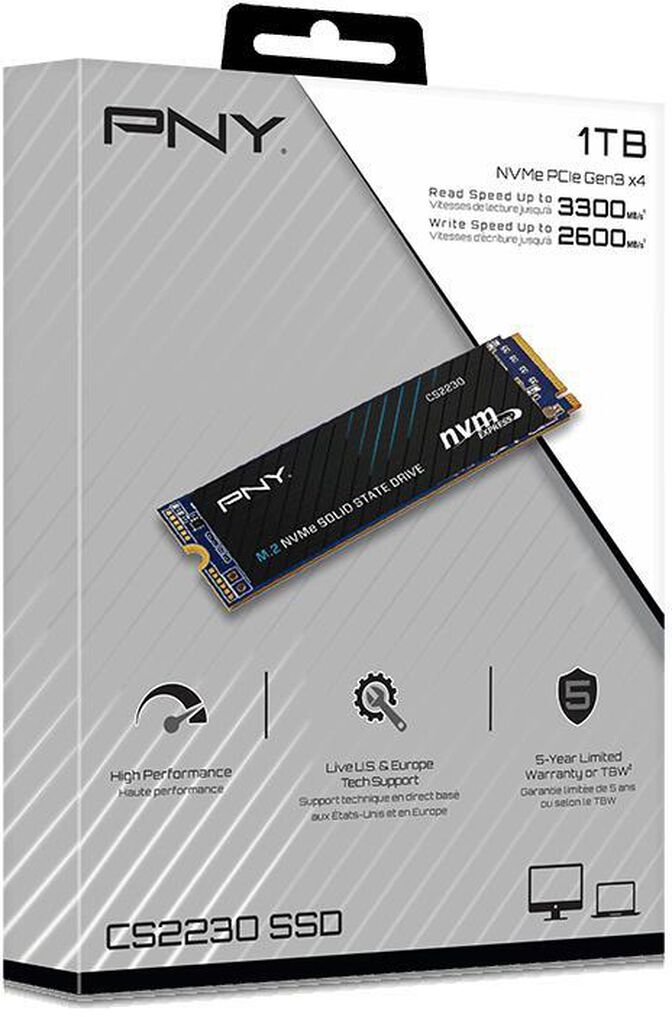 SSD PNY CS2230 1TB Gen4 M.2 NVMe (3300/2600MB/s) image number 6