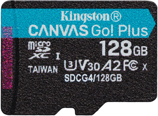 Tarjeta de Memoria Kingston Canvas Go! Plus Gen4 200MB/s MicroSDXC UHS-I U3 V30 A2 128GB image number 1