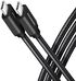 Cable de cargamento AXAGON BUCM3-CM10AB USB-C  <-> USB-C 3.2 Gen 1, 1m, PD 60W, 3A, ALU, braid, Negro image number null