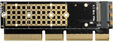 Adaptador PCIe 3.0 16x AXAGON PCEM2-1U, M.2 SSD NVMe, hasta 80mm SSD, low profile 1U image number null