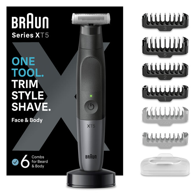 Recortadora Corporal Braun Series XT5300 Face + Body + Travel image number 2