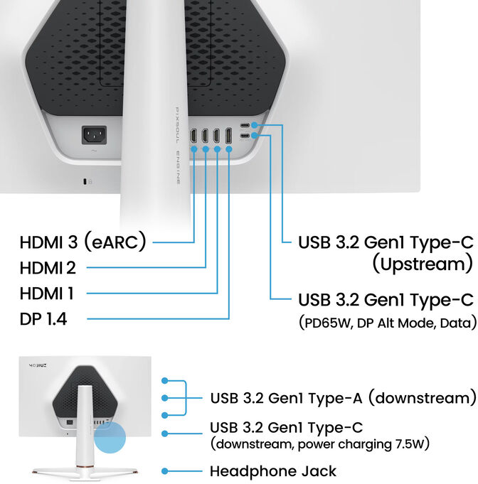 Monitor BenQ MOBIUZ 27" EX271U IPS 4K 165Hz 1ms FreeSync Premium HDR400 image number 8