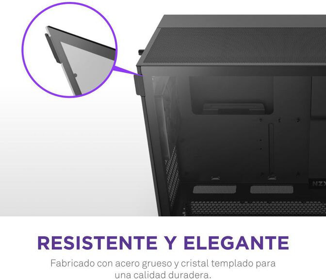 Torre  ATX NZXT H5 Flow Compact Negra image number 11