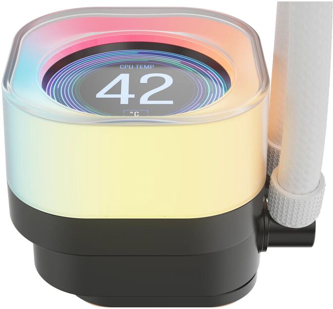 Refrigeraci&oacute;n L&iacute;quida CPU Corsair iCUE LINK TITAN 240 RX LCD RGB 240mm Blanco image number 1