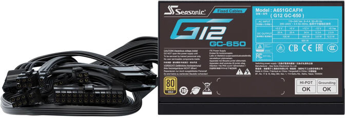 Fuente Seasonic G12 GC-650W 80+ Gold image number 3