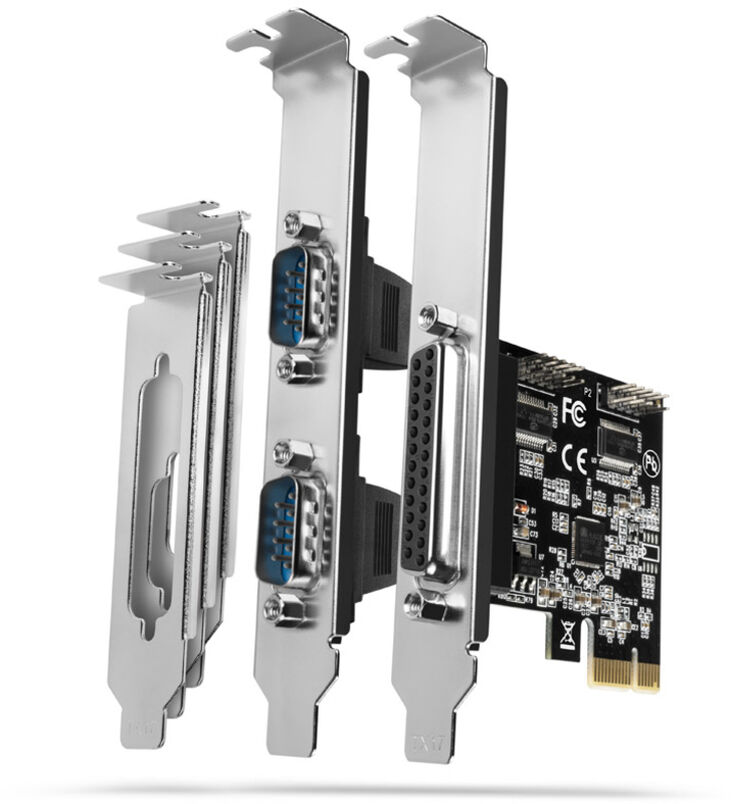 Adaptador PCIe AXAGON PCEA-PSN con 1x Puerto Paralelo + 2x Puerto Serie - Chipset ASIX AX99100 image number 0