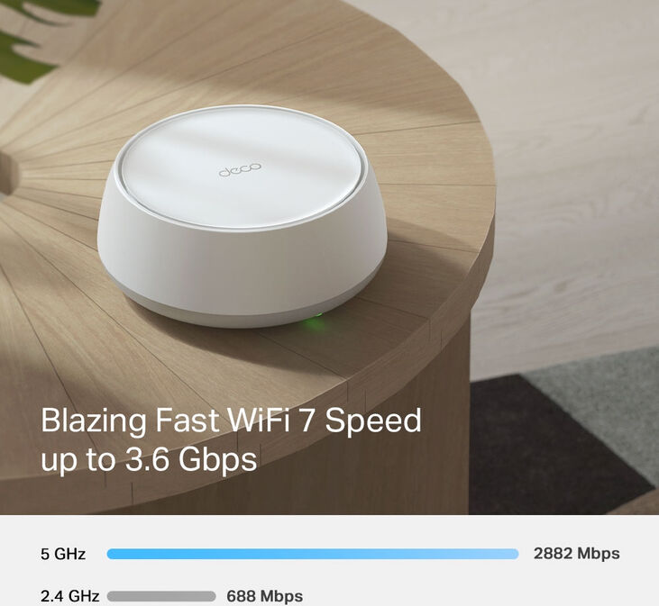 Sistema Mesh TP-Link Deco BE25 BE3600 Whole-Home Mesh Wi-Fi 7 (Pack 2) image number 3
