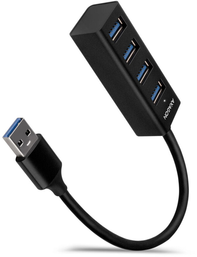 Mini Hub AXAGON HUE-M1A Superspeed USB-A, 4x USB 3.0 - 20cm image number 0