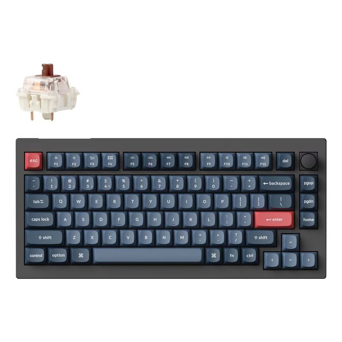 Teclado Mec&acirc;nico Keychron V1 Max 75% Wireless Gateron Jupiter Switch Red Linear image number 0