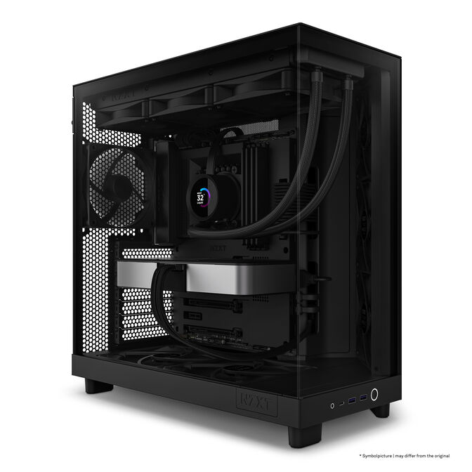 Torre ATX NZXT H6 Flow Negro Cristal Templado image number 4