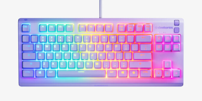 Teclado SteelSeries Apex 3 TKL (US) Lavender image number 0