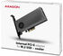 Adaptador PCIe 3.0 AXAGON PCEM2-DC  4x - DUAL M.2 SSD (NVMe + SATA), dual voltage image number null