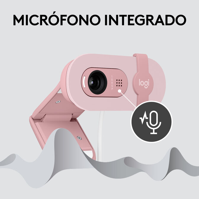 Webcam Logitech Brio 100 Full HD 1080p USB Rosa image number 9