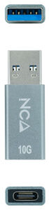 Adaptador USB-A 3.1 NanoCable USB-A/M para USB-C/F Gris image number null