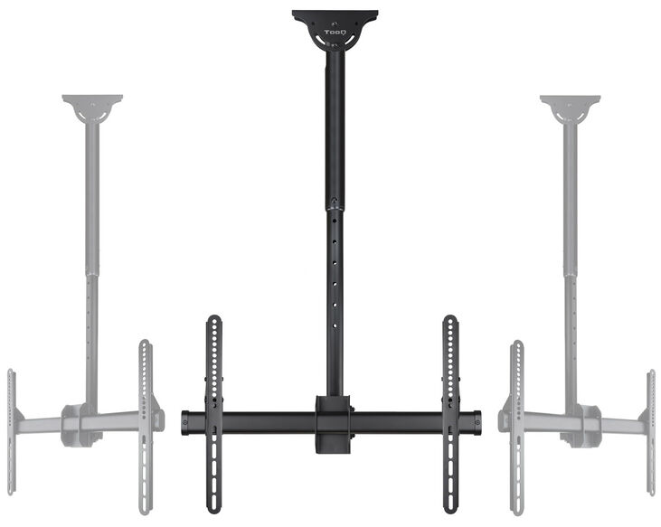 Soporte de Techo Tooq Tilt GiRatónrio e Extensível 37" a 70" Max. 50kg Negro image number 1