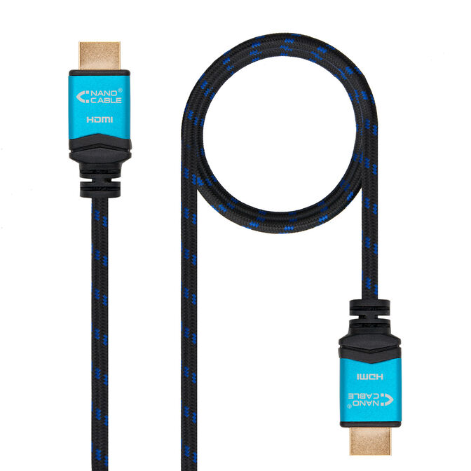 Cable HDMI V2.0 4K@60Hz 18Gbps Nanocable A M/M 0.5 M Premium Negro image number 0