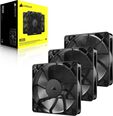 Ventilador Corsair RS120 PWM Negro 120mm (Pack 3) image number null