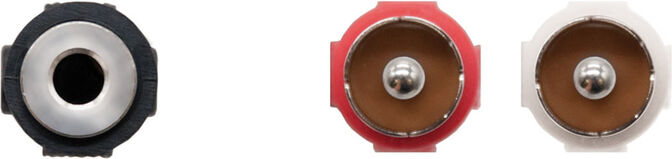 Cable de Divis&atilde;o Audio NanoCable Jack 3,5/F - 2x RCA/M 1.5 M Negro image number 1