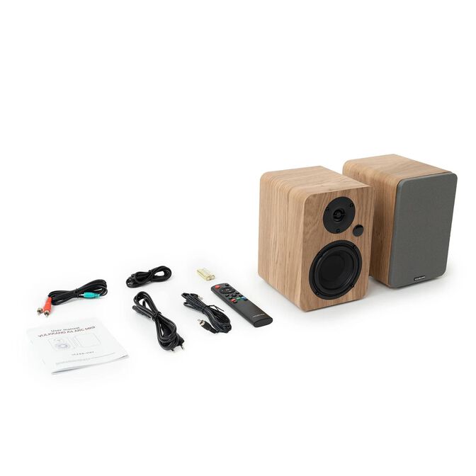 Altavoces Hi-Fi Vulkkano A4 ARC MKII 40W Bluetooth HDMI ARC Marrones image number 4