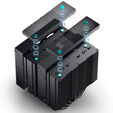 Ventilador CPU Jonsbo CC90 Dual Tower con Display Negro - 2x 130mm image number null