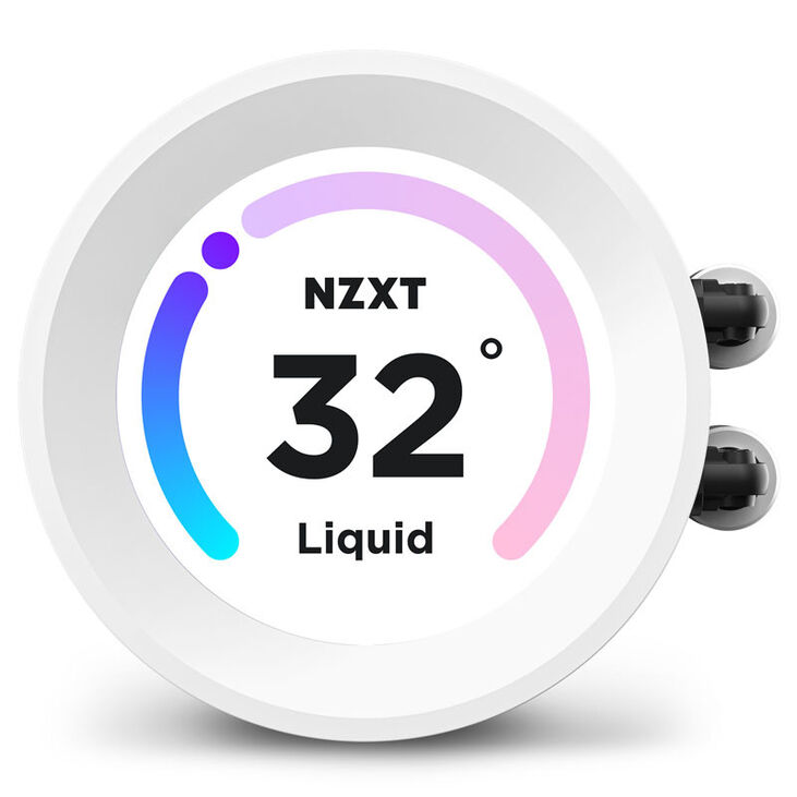 Kit de Refrigeración Líquida CPU NZXT Kraken Elite 240 RGB Blanco image number 2