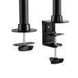 Soporte de Mesa Tooq 3 Monitores Tilt e Girat&oacute;nrio 13" a 27" Max. 8kg/Monitor Negro image number null