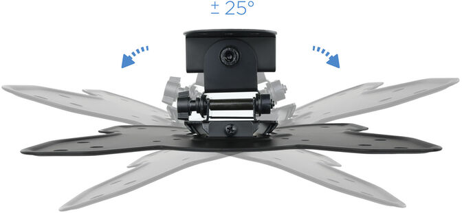 Soporte de Pared Tooq 23" a 42" Max. 25kg Negro image number 3