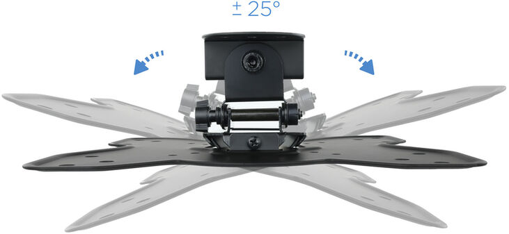 Soporte de Pared Tooq 23" a 42" Max. 25kg Negro image number 3