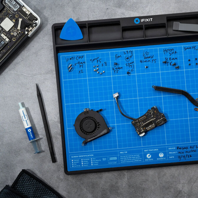 Alfombrilla de Organiza&ccedil;&atilde;o y projecto iFixit Magn&eacute;tico com Caneta, ESD Safe image number 2