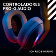 Auriculares Logitech Astro A20 X Lightspeed Wireless/Bluetooth Blanco image number null